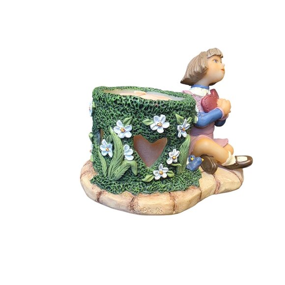 Penny Buttons 1st edition Candle Holder Vintage Girl With Heart Love - Picture 3 of 10